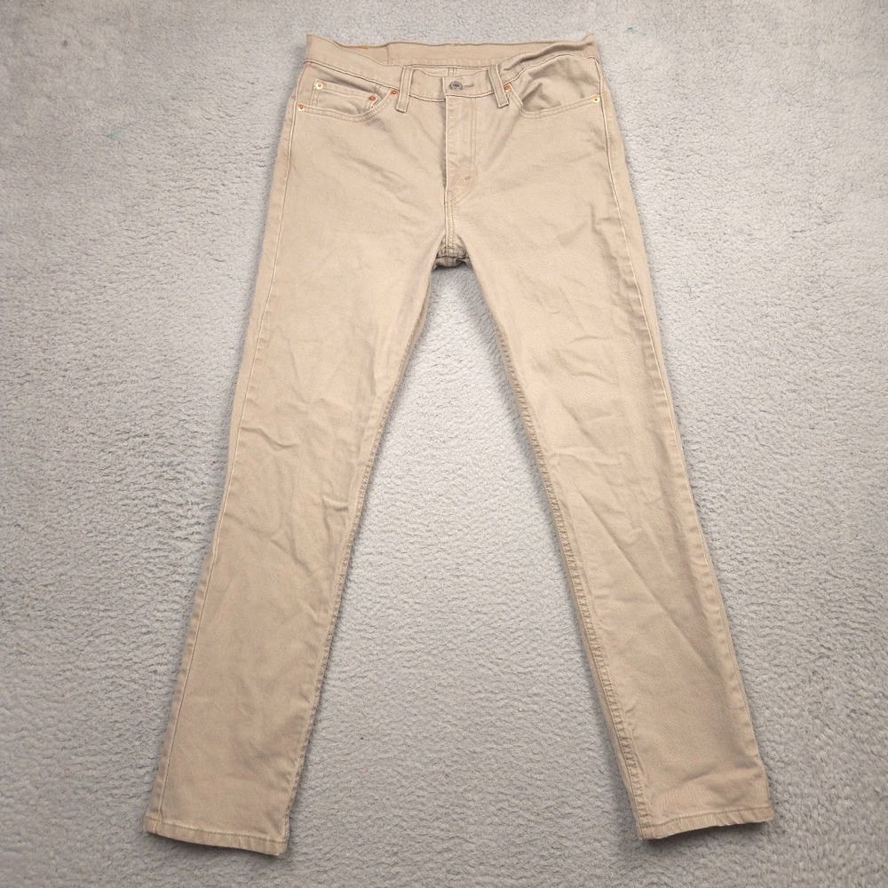 Levi's 511 Slim Fit Jeans Men 32x30 Desert Taupe Khaki Stretch 5 Pocket